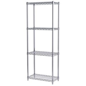 Akro-Mils Wire Shelf Starter Unit, 63" Shelf Post, 12" x 24" Wire Shelf, 1/Each