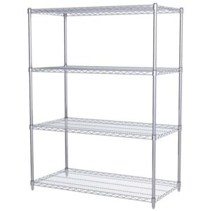 Akro-Mils Wire Shelf Starter Unit, 63" Shelf Post, 24" x 48" Wire Shelf, 1/Each