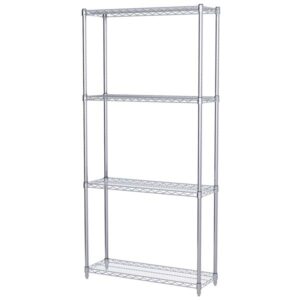 Akro-Mils Wire Shelf Starter Unit, 74" Shelf Post, 12" x 36" Wire Shelf, 1/Each