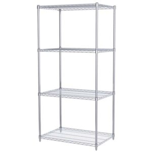 Akro-Mils Wire Shelf Starter Unit, 74" Shelf Post, 24" x 36" Wire Shelf, 1/Each