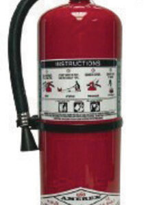 Amerex 15.5 Pound Halotron I 2A:10B:C Fire Extinguisher For Class A, B And C Fires With Chrome Plated Brass Valve, Wall Bracket, Hose And Nozzle