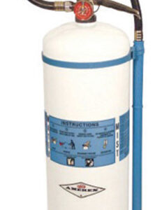 Amerex 2.5 Gallon De-Ionized Water 2-A:C Water Mist Fire Extinguisher For Class A And C Fires With Metal Valve, Non-Magnetic Wall Bracket, Hose And Wand