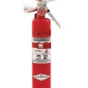 Amerex 2.5 Pound Halotron I 2-B:C Fire Extinguisher For Class B And C Fires With Anodized Aluminum Valve, Aircraft Bracket And Nozzle