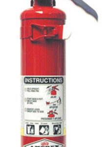 Amerex 2.5 Pound Stored Pressure ABC Dry Chemical 1A:10B:C Multi-Purpose Fire Extinguisher For Class A, B And C Fires With Anodized Aluminum Valve, Vehicle Bracket And Nozzle