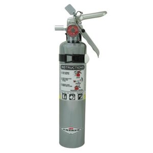 Amerex 2.5 lb ABC Chrome Fire Extinguisher w/ Vehicle/Marine Bracket