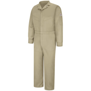 Bulwark Regular Khaki Cotton Nylon Duck Flame Resistant Coverall