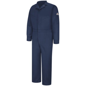 Bulwark 56" Regular Navy Cotton Nylon Flame Resistant Coverall With Zipper Closure
