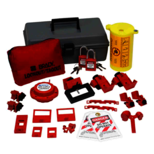 Brady Red Polyethylene Lockout Toolbox Kit