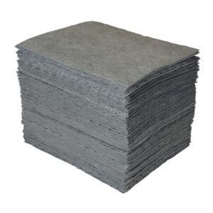 Brady 15" X 19" SPC Gray Polypropylene Heavy Weight Sorbent Pad