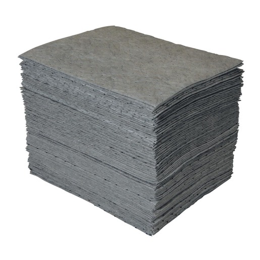 Brady 15" X 19" SPC Gray Polypropylene Heavy Weight Sorbent Pad