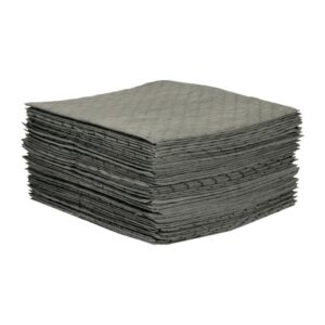 Brady 30" X 30" MRO Plus Gray Polypropylene Heavy Weight Sorbent Pad