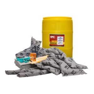 Brady 55 gal Drum AllWik Yellow Polypropylene Spill Kit