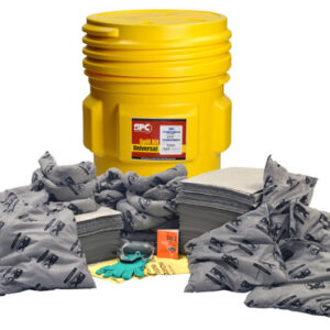 Brady 65 gal Drum AllWik Yellow Polypropylene Spill Kit