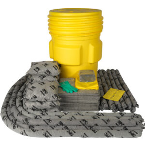 Brady 95 gal Drum AllWik Yellow Polypropylene Spill Kit