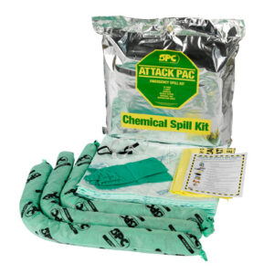 Brady 16" X 4" X 20" HazWik Attack Pac Silver Polypropylene Spill Kit