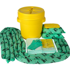 Brady 20 gal Drum HazWik Yellow Polypropylene Spill Kit