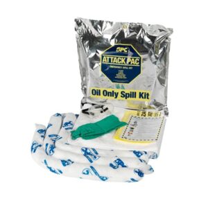 Brady 16" X 4" X 20" Attack Pac Silver Polypropylene Spill Kit