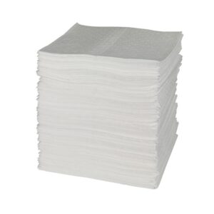 Brady 15" X 19" SPC White Polypropylene Light Weight Sorbent Pad