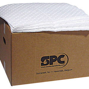 Brady 15" X 19" SXT BlueWhite Polypropylene Light Weight Sorbent Pad