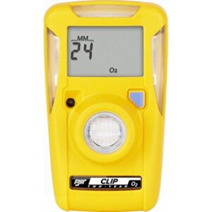 BW Technologies by Honeywell Yellow BW Clip Portable Oxygen Monitor