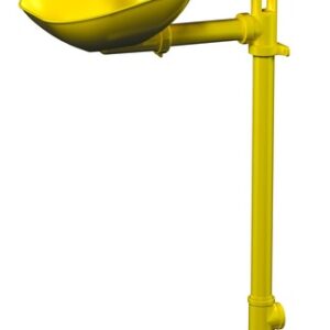 Bradley Halo Pedestal Mounted EyeFace Wash Station Plastic Bowl