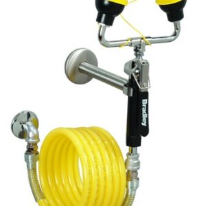 Bradley Dual Head Wall Mounted Drench Hose Hose And Wall Bracket
