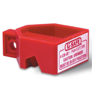 Honeywell C-Safe Circuit Breaker Lockout, Double (For Breaker w/ Cross Bar), Red, 1/Each