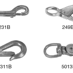Campbell 3/4" Swiveling, Round Eye Bolt Snap, Bronze, #225B,