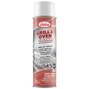 Claire Gel Grill & Oven Cleaner, 18 oz Aerosol, 12/Case