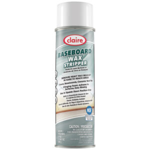 Claire Baseboard Cleaner & Wax Stripper, 19 oz Aerosol, 12/Case