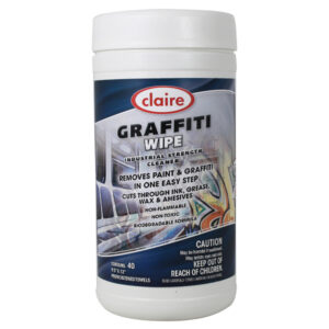 Claire Graffiti Wipes, 9 1/2" x 12", 6 Tubs/40 Each