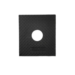 Cortina Safety Products 15" X 14" X 3" Black Rubber Delineator Base