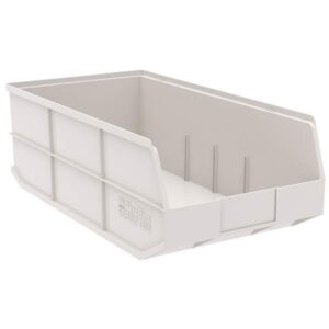 Akro-Mils 1800 Series AkronBins Storage Bins, 20 1/2"L x 7"H x 11"W, Beige, 1/Each