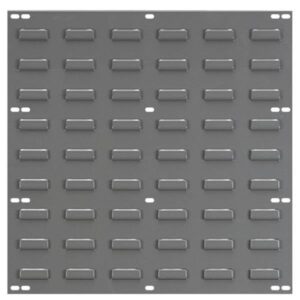 Akro-Mils Louvered Panel, 18"L x 19"H x 5/16"W, Gray, 1/Each