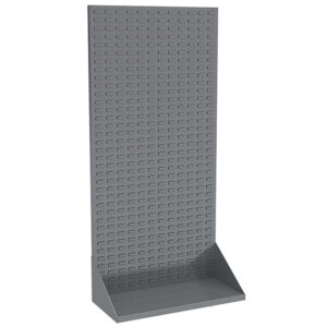 Akro-Mils Heavy-Duty Single-Sided Louvered Floor Rack, 75 1/8" x 35 3/4", Gray, 1/Each