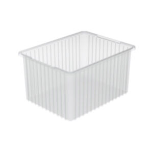 Akro-Mils Akro-Grid Dividable Grid Container, 22 1/2"L x 12"H x 17 1/2"W, Clear, 1/Each