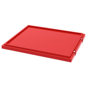 Akro-Mils Nest & Stack Tote Lid (For 35225, 35230), Red, 1/Each