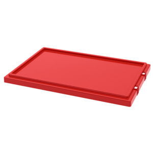 Akro-Mils Nest & Stack Tote Lid (For 35240), Red, 1/Each