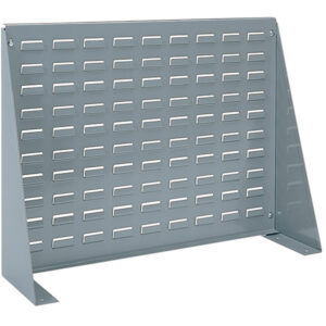 Akro-Mils Louvered Bench Rack, 27 15/16"L x 19 9/16"H x 8 9/16"W, Gray, 1/Each