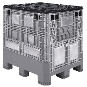 Buckhorn Agricultural Box w/ 9 Feet, 2 Doors (Width), 48"L x 40"W x 46"H, Light Gray, 1/Each