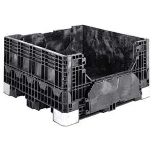 Buckhorn Heavy-Duty Box, 48"L x 45"W x 25"H, Black, 1/Each