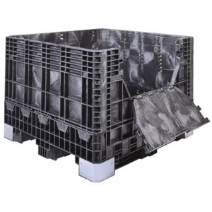 Buckhorn Heavy-Duty Box, 48"L x 45"W x 34"H, Black, 1/Each