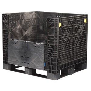 Buckhorn Industry Standard Box, 48"L x 40"W x 39"H, 1600 lb Capacity, Black, 1/Each