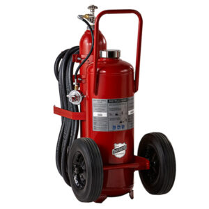 Buckeye 125 lb ABC Regulated Pressure Wheeled Fire Extinguisher w/ Semi-Pneumatic Rubber Wheels, 50"H x 24"W x 42"D, 30A:240B:C, 1/Each