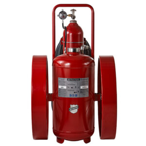 Buckeye 300 lb ABC Regulated Pressure Wheeled Fire Extinguisher w/ Steel Wheels, 58"H x 36"W x 48"D, 30A:320B:C, 1/Each