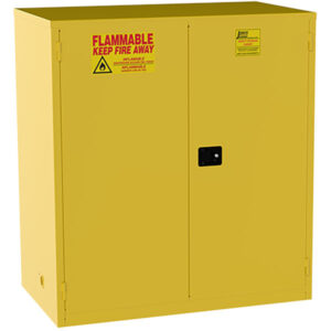 Jamco Safety Cabinet, Standard, 120 gal, Manual Doors, 65"H x 59"W x 34"D, Yellow, 1/Each