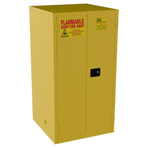 Jamco Safety Cabinet, Drum Storage, Manual Doors, Yellow, 1/Each