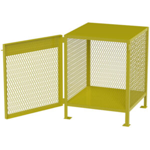Jamco 4 Propane Cylinder Storage Cabinet, Vertical, 40"H x 33"W x 34"D, Yellow, 1/Each