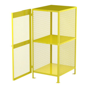 Jamco 12 Propane Cylinder Storage Cabinet, Vertical, 71"H x 33"W x 40"D, Yellow, 1/Each