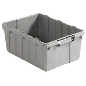 Buckhorn Detached Lid Container, 21"L x 15"W x 9"H, Light Gray, 1/Each